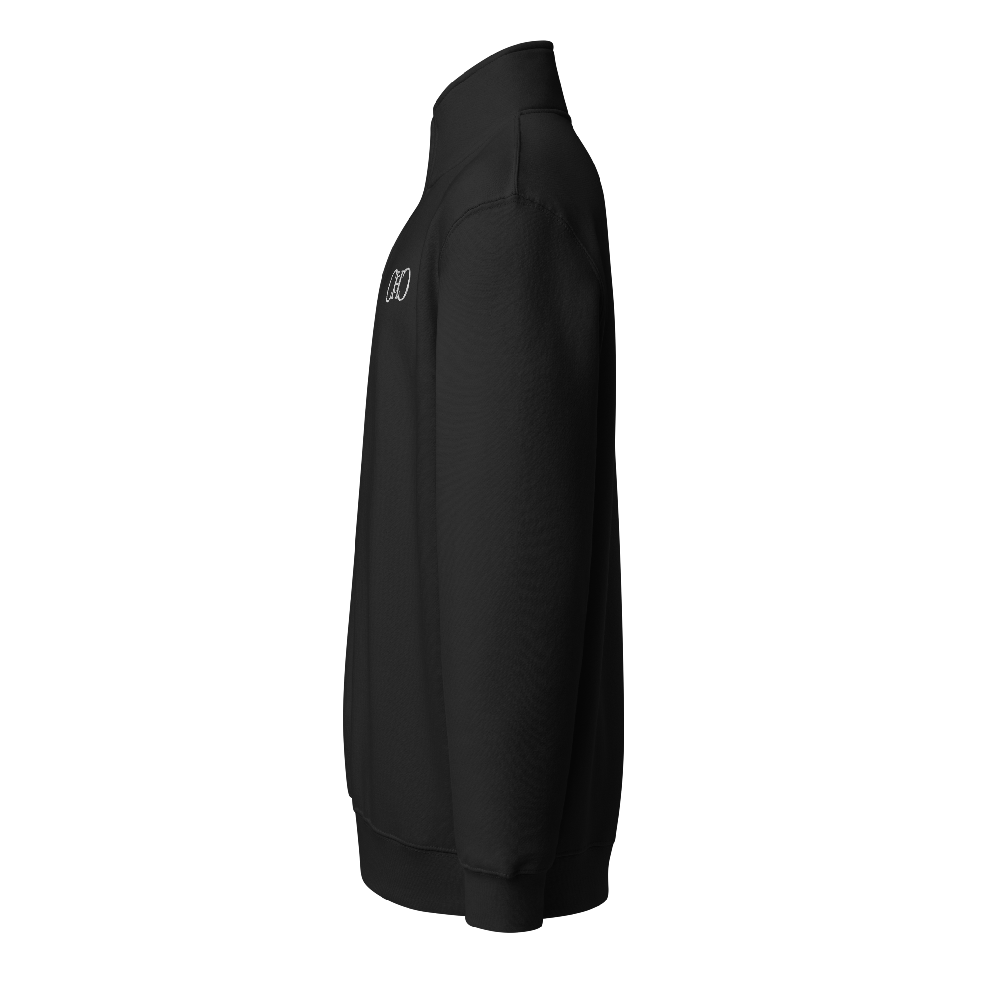 Quarter Zip — Black left